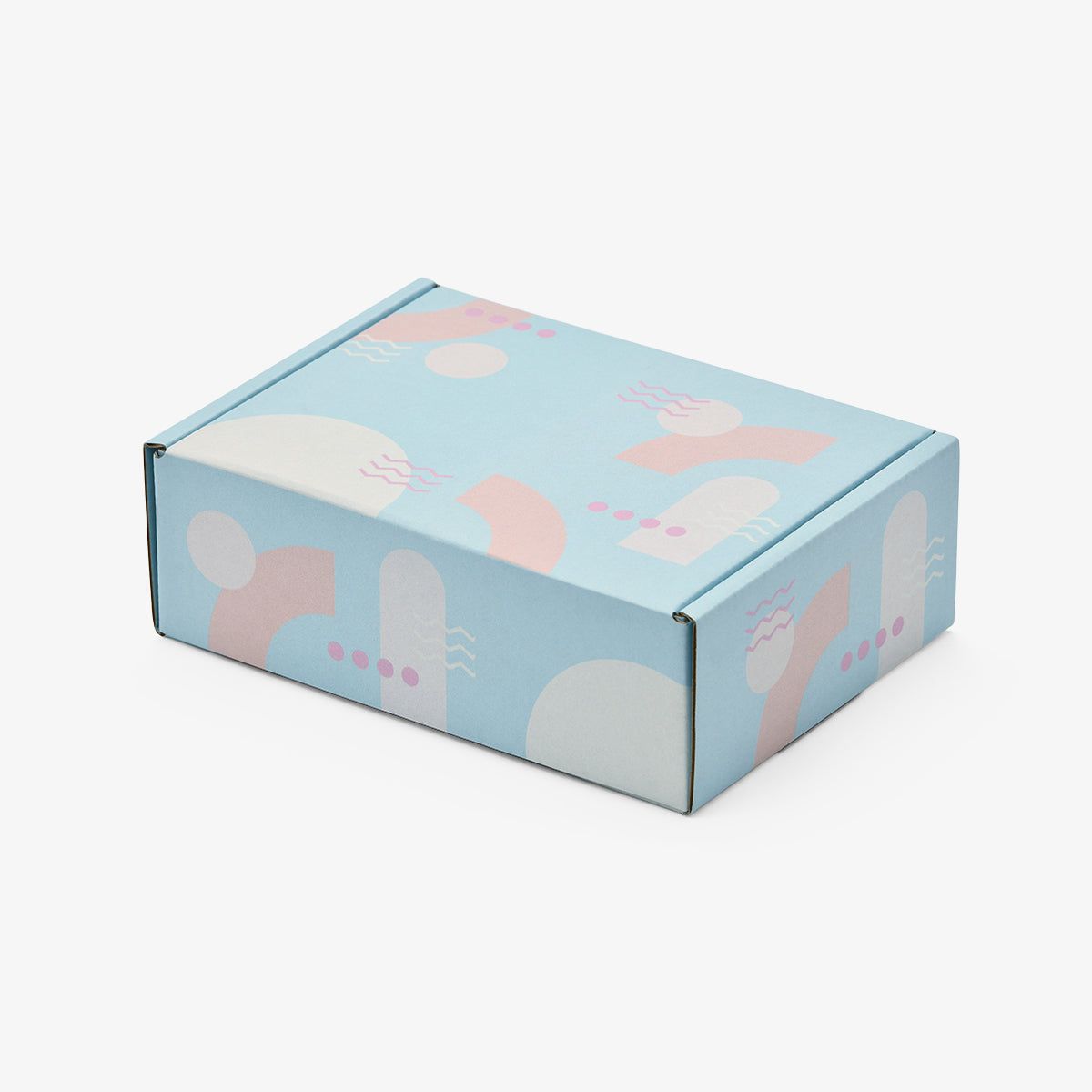 Peach Sunset | Blue & Pink Mailing Box (Pack of 25)