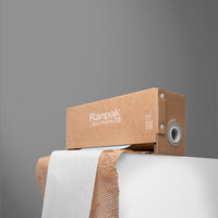 Geami WrapPak Ex Mini 450' x 14 Brown Die Cut Kraft Paper, White Interleaf  Tissue (Bubble Cushioning Alternative)