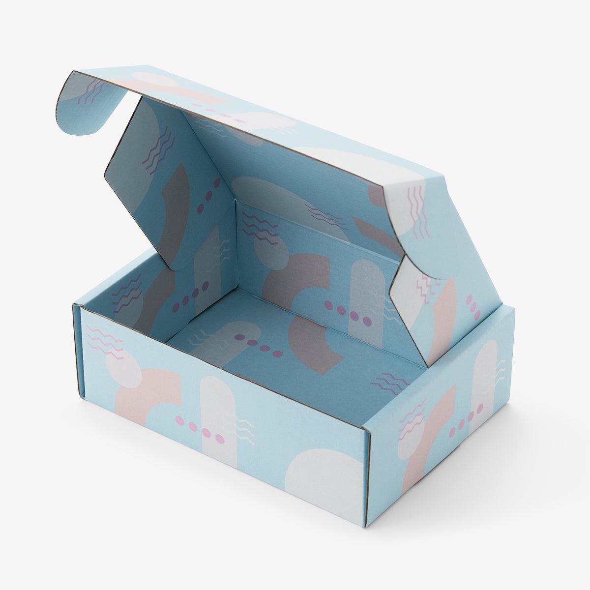 Peach Sunset | Blue & Pink Mailing Box (Pack of 25)